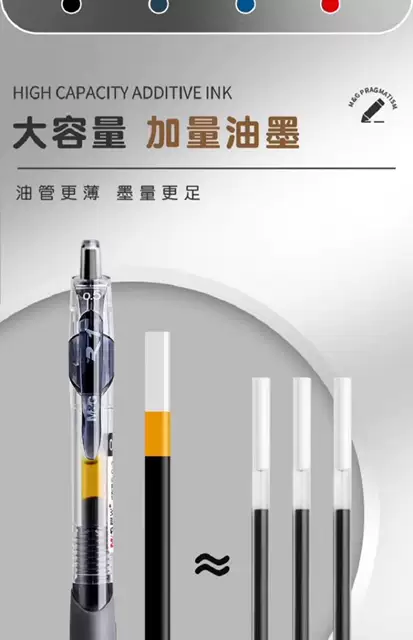 Morning Light Click-Action Gel Pen 1008 Blue-Black Ink Pen Quick-Drying Signature Pen for Doctors, Teachers, Students, Business Carbon Black Pen detail 7