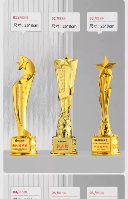 Integrated Resin Trophy Manufacturer Children's Trophy Dance Competition Award Small Host Speech Champion Trophy Commemorative detail 4
