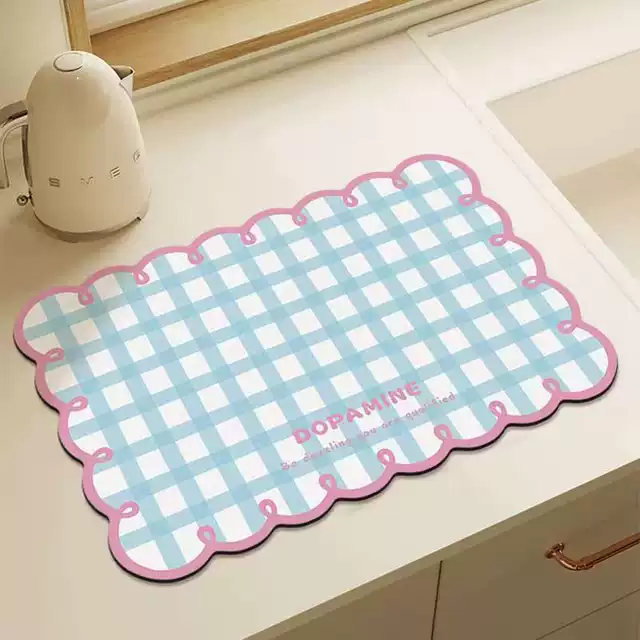 Decorative Bead Art Table Mat, Heat-Resistant, Non-Slip, Insulation Ironing Mat, Diatomaceous Earth Table Mat, Store Atmosphere Arrangement detail 1