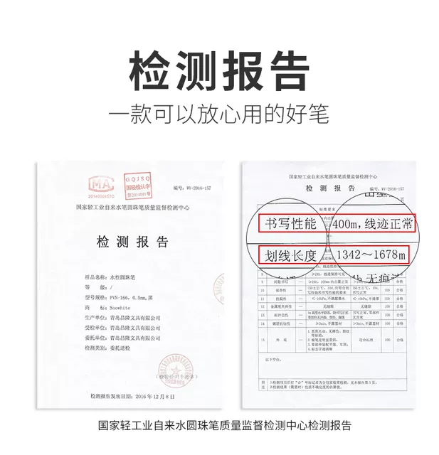 Original White Snow Straight Liquid Pcr155 Ball Pen Water Pen Gel Pen Exam Pen 0.5mm Bullet Signature Pen detail 3