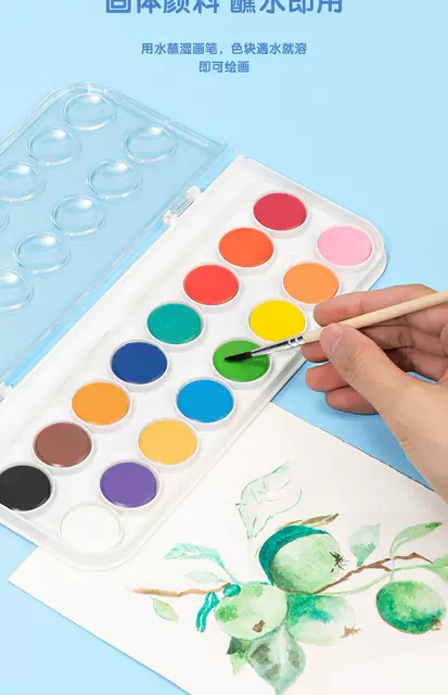 Deli solid paint watercolor paint professional art 36 color 48 color beginner primary school children graffiti detail 3